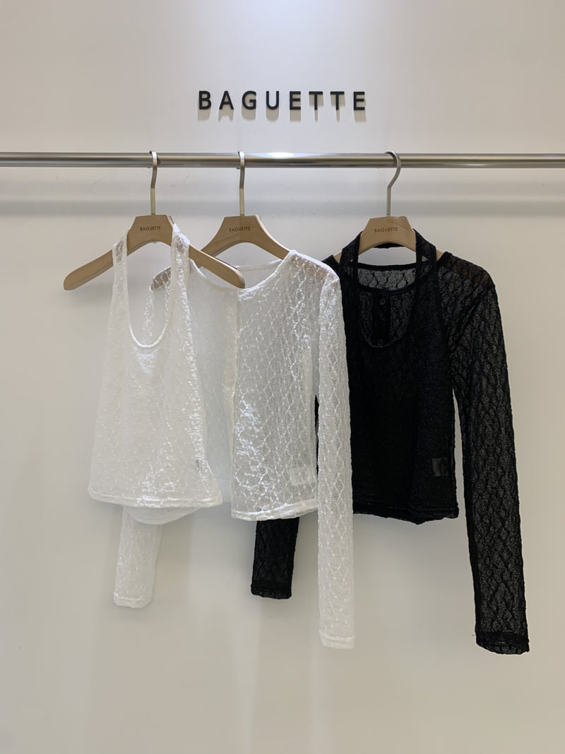 Baguette - Korean Women Fashion - #womensfashion - Lace Halter Set - 12