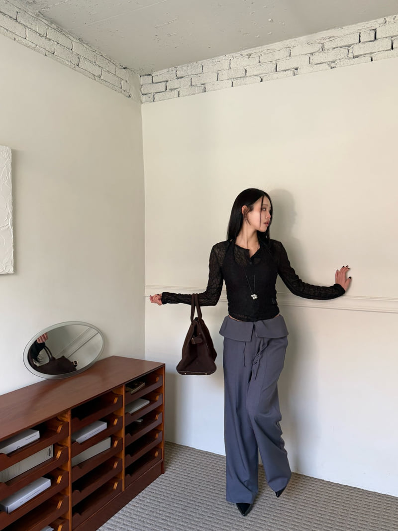 Baguette - Korean Women Fashion - #womensfashion - Flip Long Pants - 8