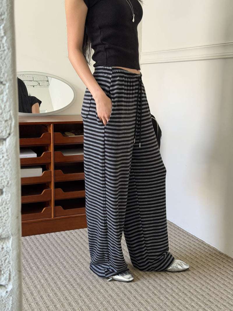 Baguette - Korean Women Fashion - #womensfashion - Stripe Jogger Pants - 9