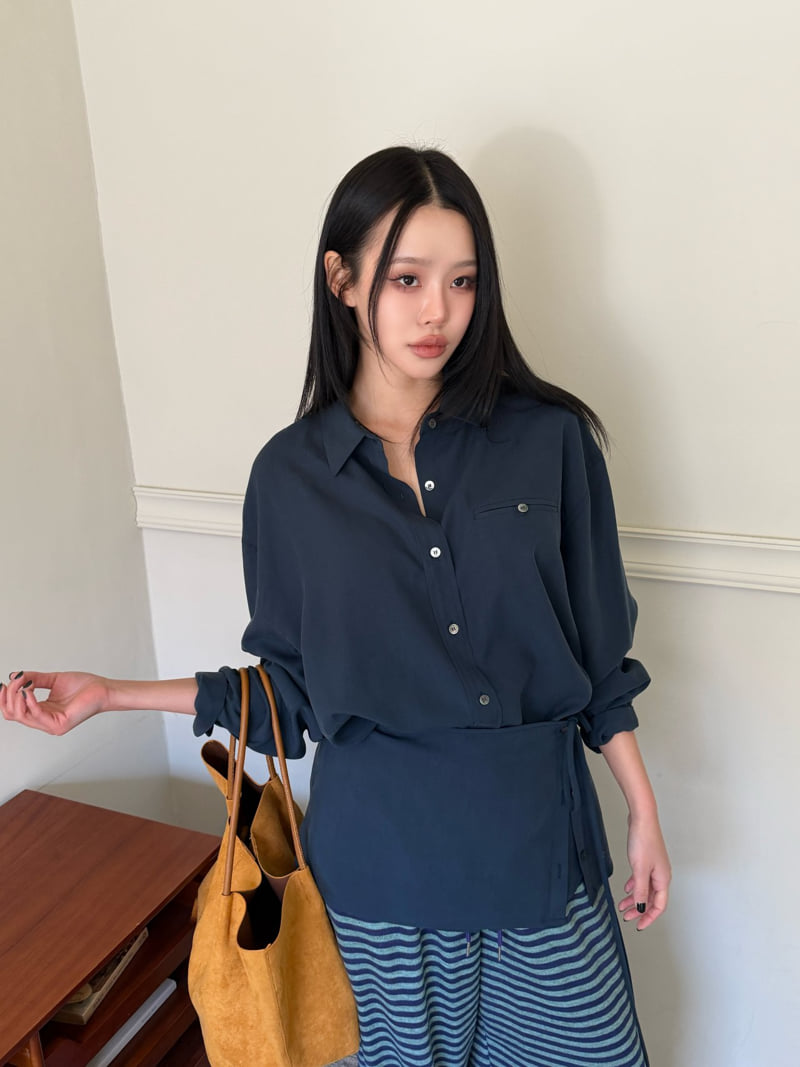 Baguette - Korean Women Fashion - #momslook - Dublin Wrap Shirt - 4