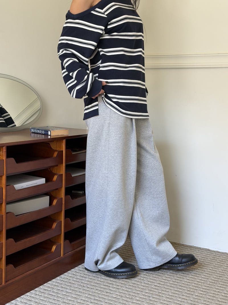 Baguette - Korean Women Fashion - #womensfashion - Wide Tuck Pants - 7