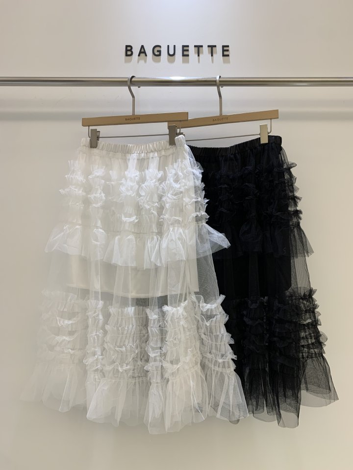 Baguette - Korean Women Fashion - #womensfashion - Bunny Tiered Skirt