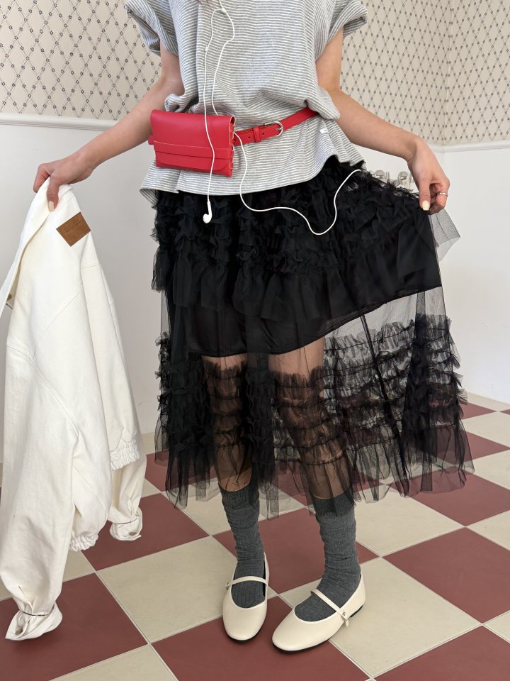 Baguette - Korean Women Fashion - #womensfashion - Bunny Tiered Skirt - 11