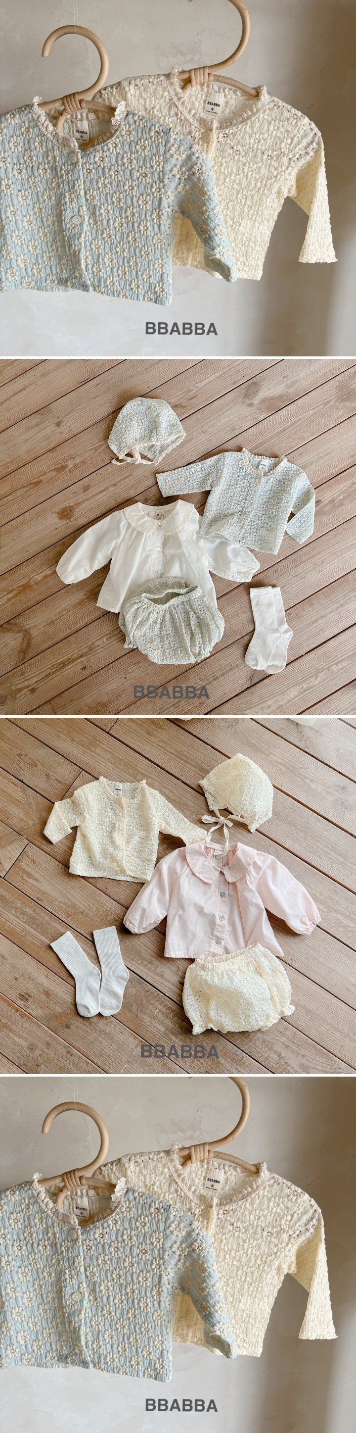 Bbabba - Korean Baby Fashion - #babyboutique - Love Lace Cardigan (Baby)