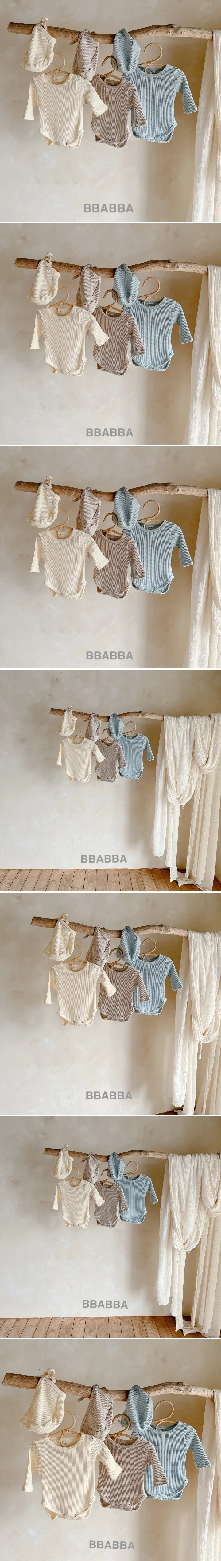 Bbabba - Korean Baby Fashion - #babyboutiqueclothing - Butter Waffle Bonnet Suit (Bonnet Set)