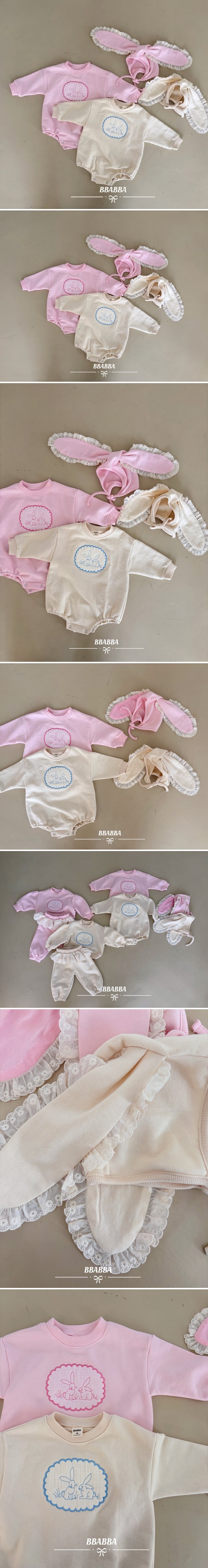 Bbabba - Korean Baby Fashion - #babyclothing - Mignon Suit (Bunny Bonnet Set) (Baby)