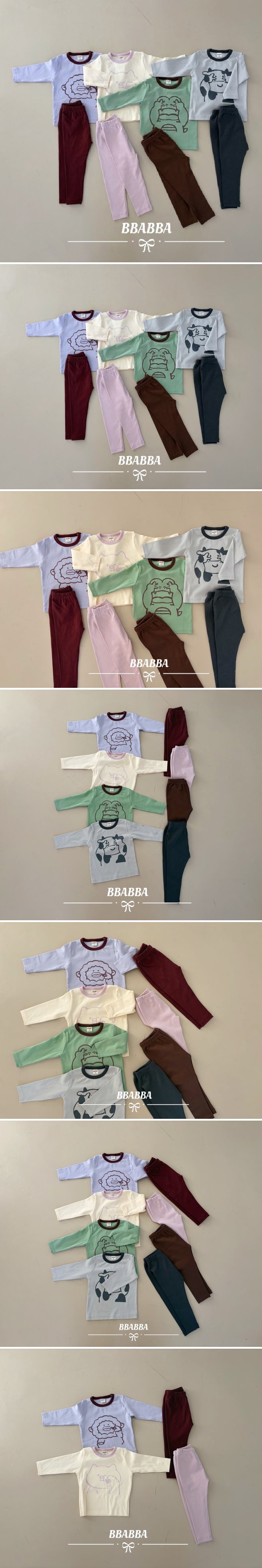 Bbabba - Korean Baby Fashion - #babyootd - Animal Easywear Set (Baby)