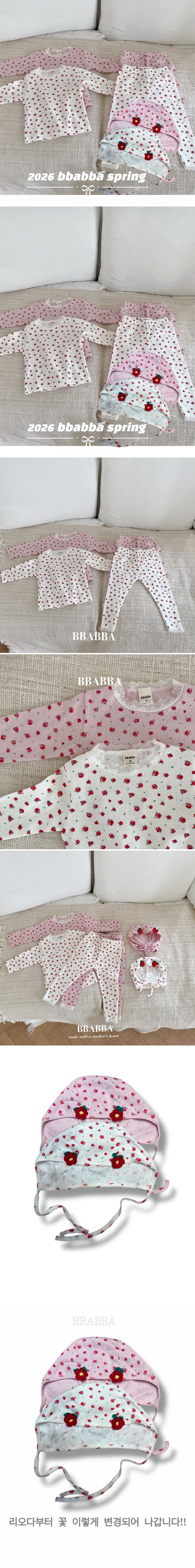 Bbabba - Korean Baby Fashion - #babyoutfit - Rose Easywear 3-Piece Set (Baby)