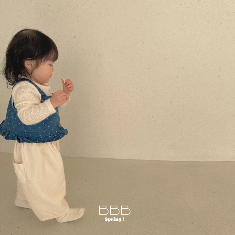 Bella Bambina - Korean Baby Fashion - #babyboutique - Bebe Heart Denim Vest - 12
