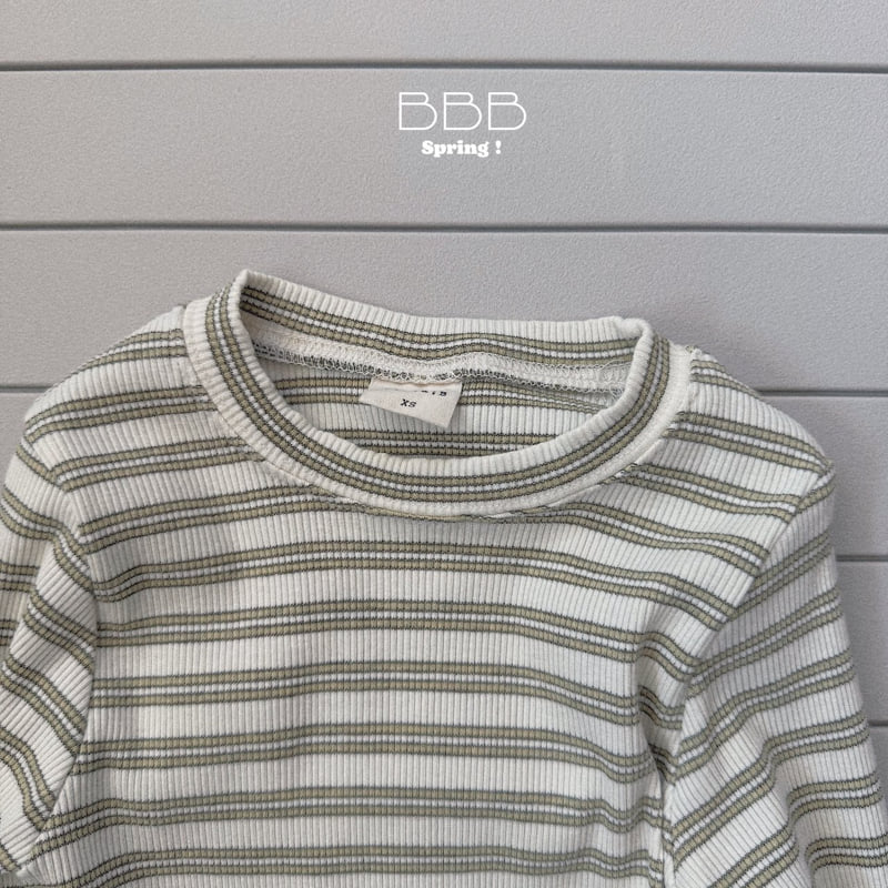 Bella Bambina - Korean Baby Fashion - #onlinebabyshop - Stripe Rib Tee - 4