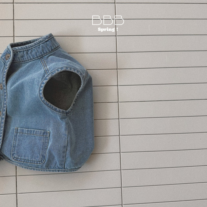 Bella Bambina - Korean Baby Fashion - #babyboutique - Tiny Denim Vest - 3
