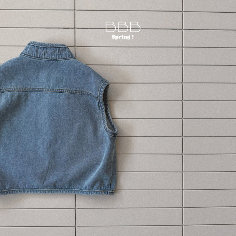 Bella Bambina - Korean Baby Fashion - #babyboutique - Tiny Denim Vest - 4