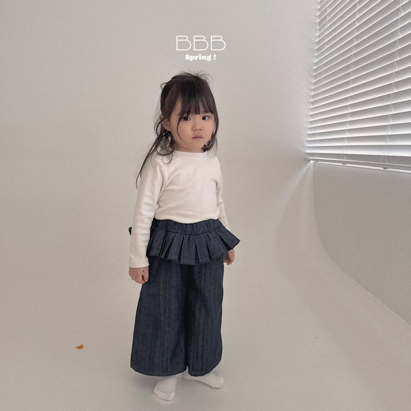 Bella Bambina - Korean Baby Fashion - #babyclothing - Tiered Denim Pants - 8