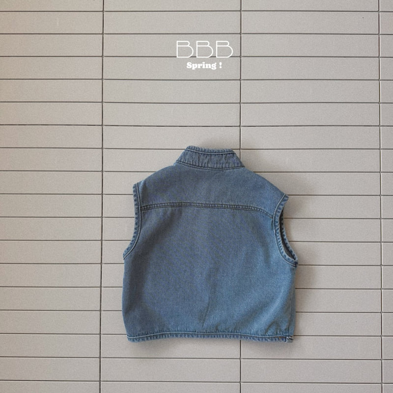Bella Bambina - Korean Baby Fashion - #babyclothing - Tiny Denim Vest - 5