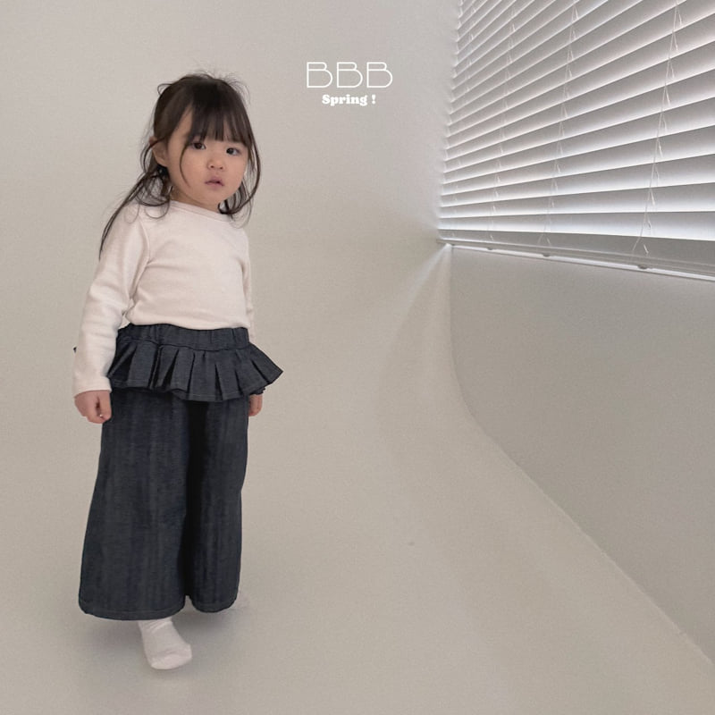 Bella Bambina - Korean Baby Fashion - #babyfashion - Tiered Denim Pants - 9