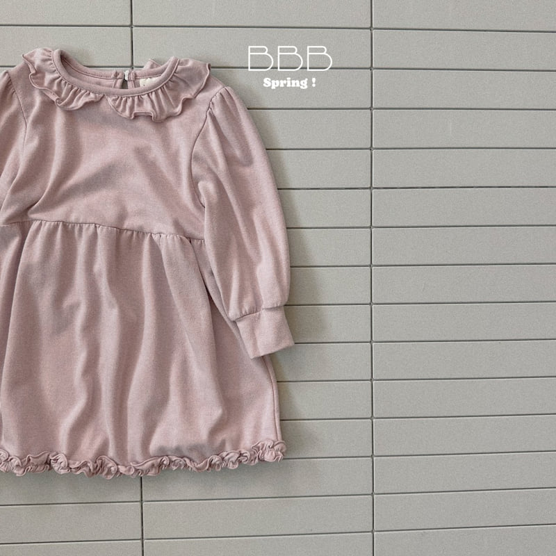 Bella Bambina - Korean Baby Fashion - #babyfever - Bebe Line Ruffle One-piece - 3