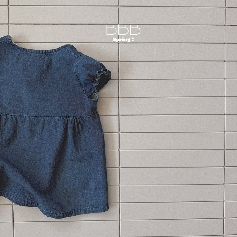Bella Bambina - Korean Baby Fashion - #babyfever - Ray Denim Pintuck One-piece - 5