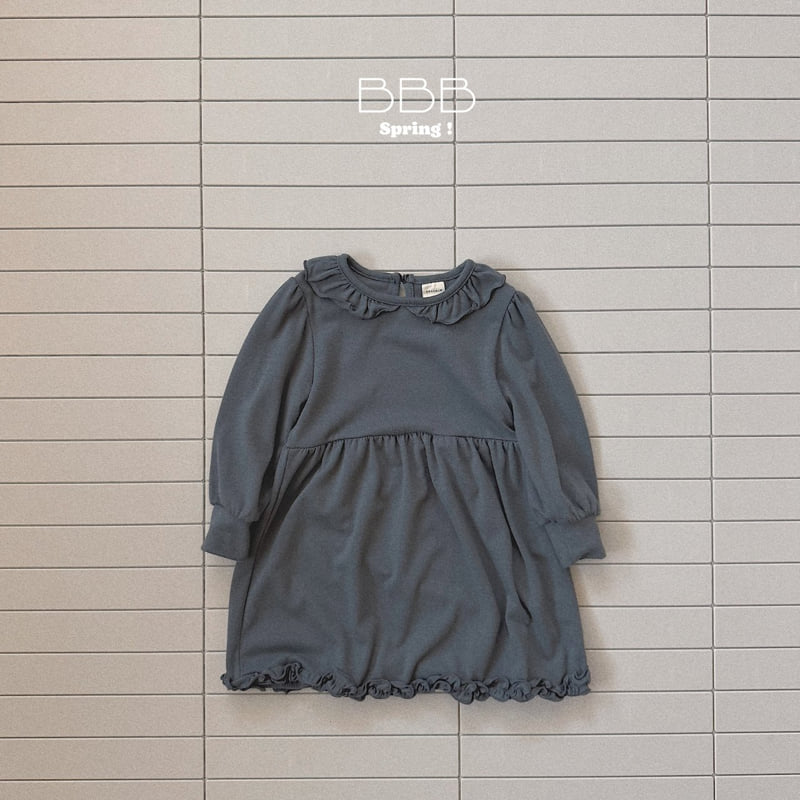 Bella Bambina - Korean Baby Fashion - #babyfever - Bebe Line Ruffle One-piece - 4