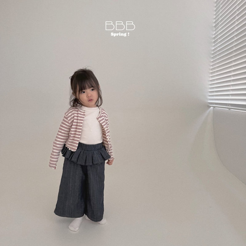 Bella Bambina - Korean Baby Fashion - #babygirlfashion - Tiered Denim Pants - 11
