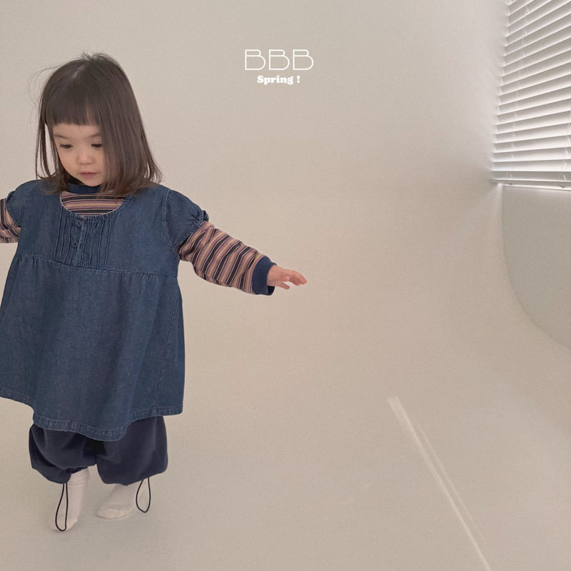 Bella Bambina - Korean Baby Fashion - #babygirlfashion - Ray Denim Pintuck One-piece - 6