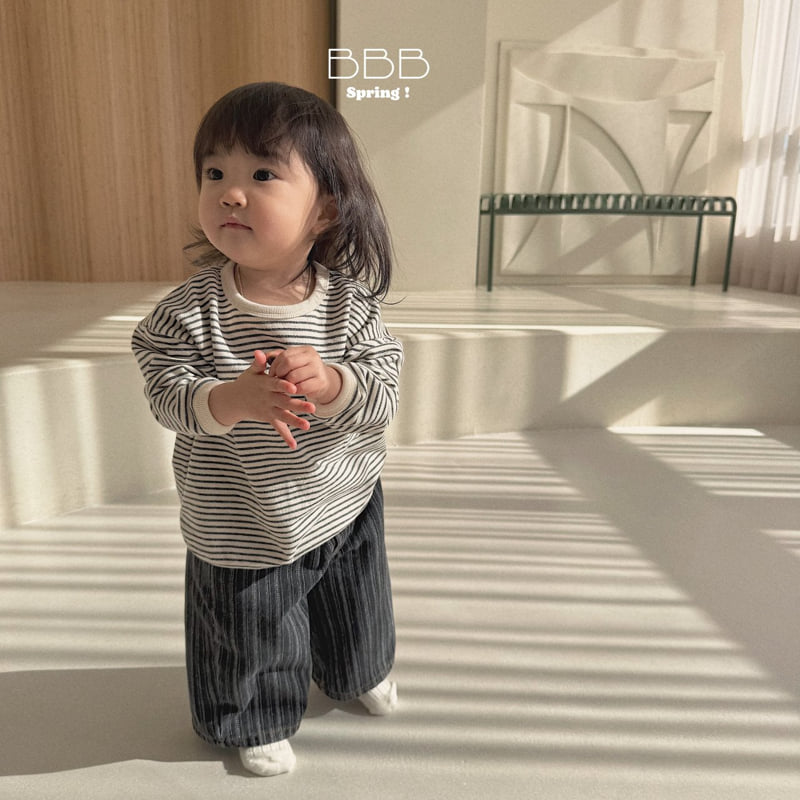 Bella Bambina - Korean Baby Fashion - #babyoninstagram - Bebe Duo Stripe Denim Pants - 10
