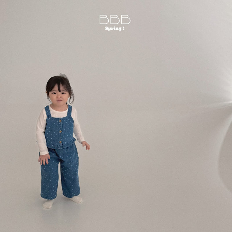 Bella Bambina - Korean Baby Fashion - #babyoninstagram - Bebe Heart Denim Set - 7
