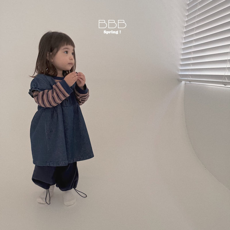 Bella Bambina - Korean Baby Fashion - #babyoninstagram - Ray Denim Pintuck One-piece - 8