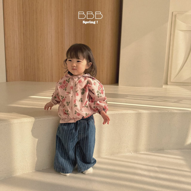 Bella Bambina - Korean Baby Fashion - #babyootd - Bebe Duo Stripe Denim Pants - 11