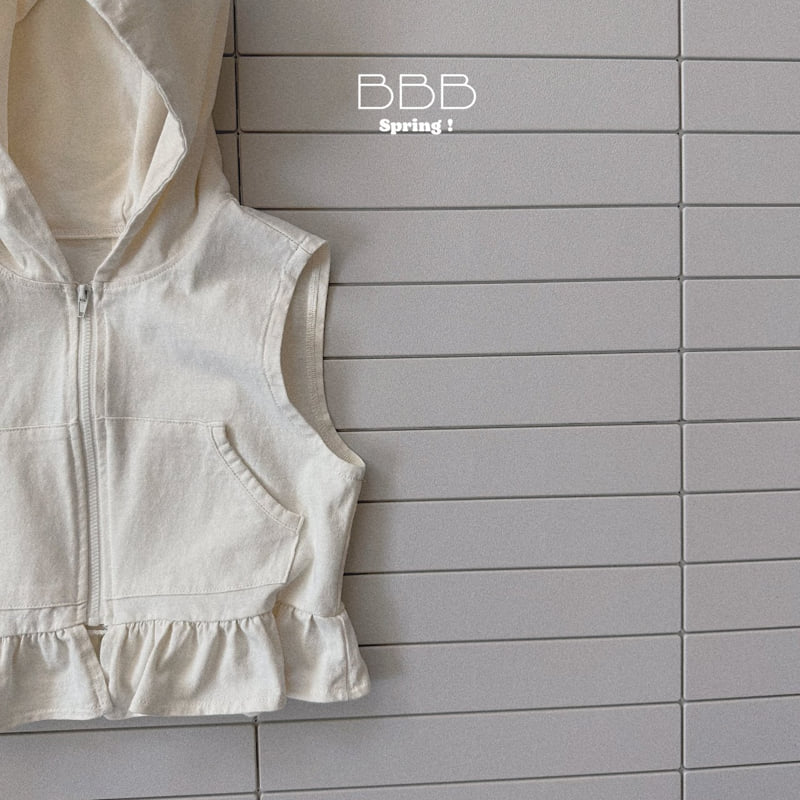 Bella Bambina - Korean Baby Fashion - #babyootd - Shirring Hood Vest - 3
