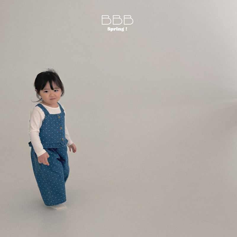 Bella Bambina - Korean Baby Fashion - #babyoutfit - Bebe Heart Denim Set - 10