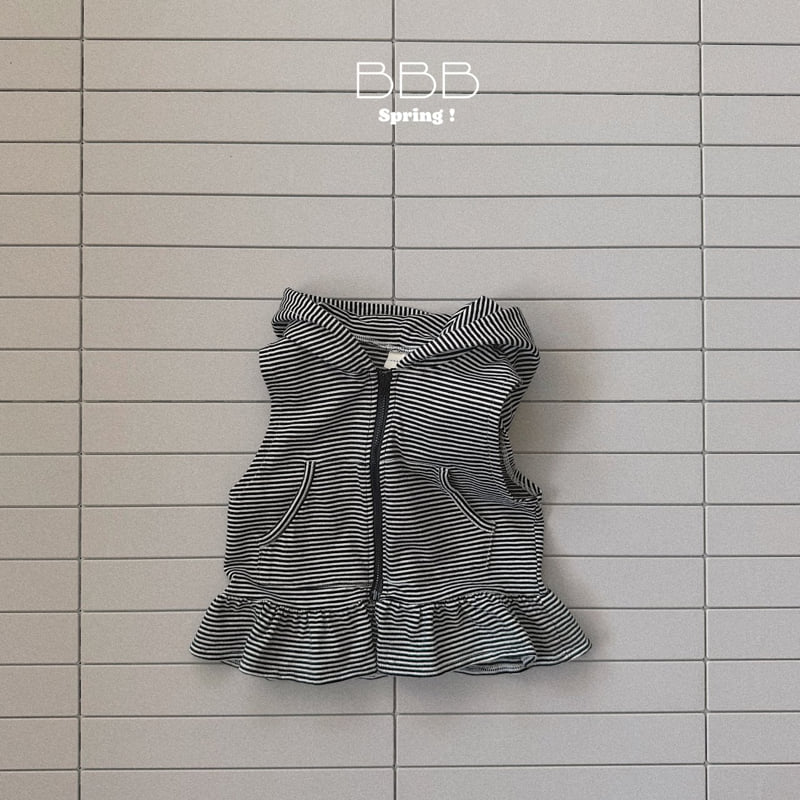 Bella Bambina - Korean Baby Fashion - #babyootd - Shirring Hood Vest - 4