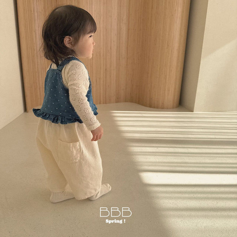 Bella Bambina - Korean Baby Fashion - #babywear - Bebe Heart Denim Vest - 8