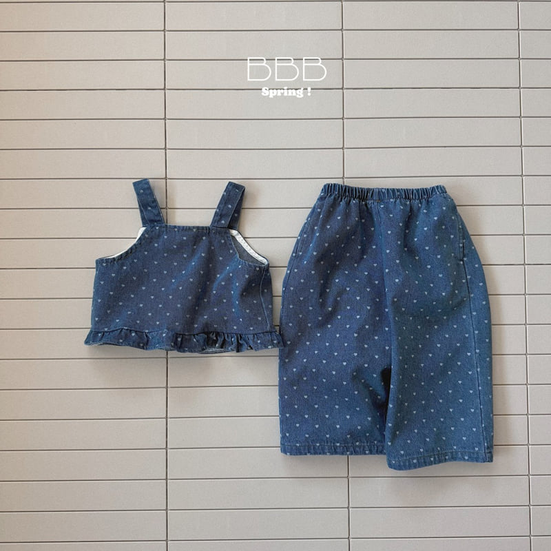 Bella Bambina - Korean Baby Fashion - #onlinebabyboutique - Bebe Love Denim Pants