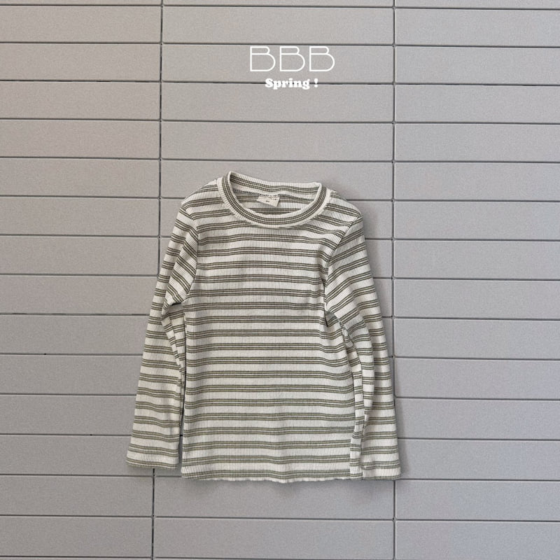 Bella Bambina - Korean Baby Fashion - #onlinebabyshop - Stripe Rib Tee - 3