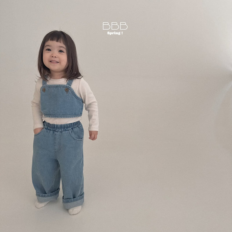 Bella Bambina - Korean Baby Fashion - #onlinebabyshop - Denim Under Vest - 8