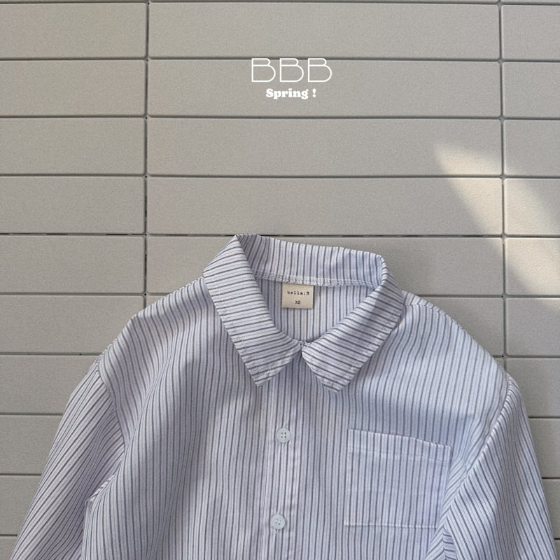 Bella Bambina - Korean Baby Fashion - #onlinebabyshop - Moi Stripe Shirt - 5