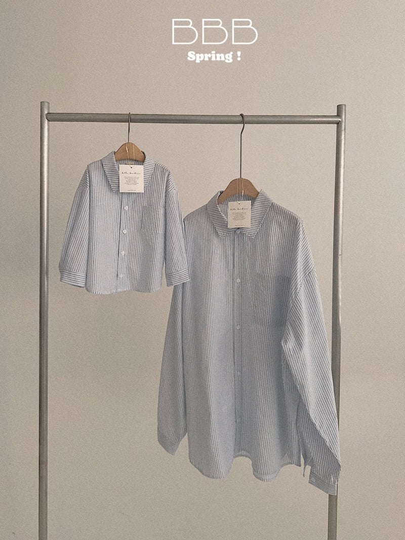 Bella Bambina - Korean Women Fashion - #restrostyle - Moist Stripe Shirt (Adult) - 6