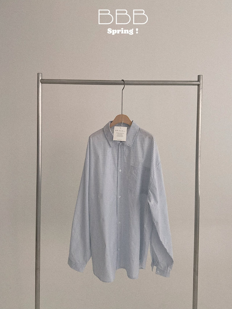 Bella Bambina - Korean Women Fashion - #shopsmall - Moist Stripe Shirt (Adult) - 8