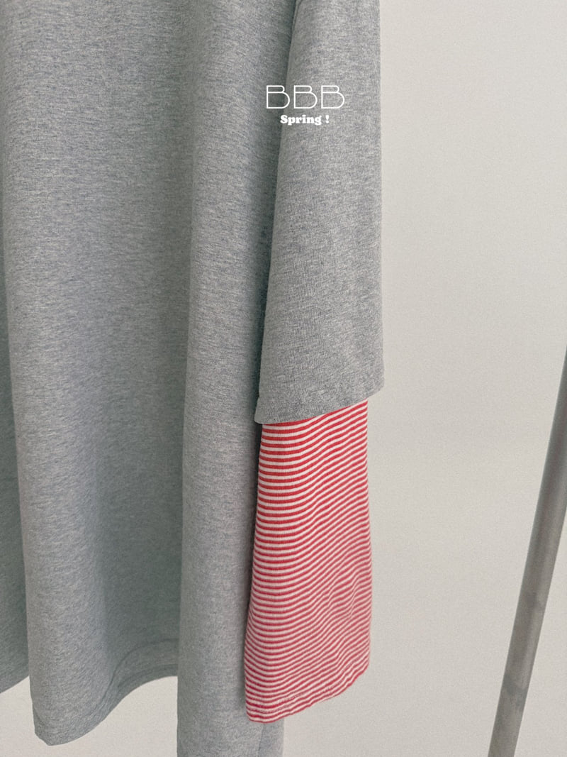 Bella Bambina - Korean Women Fashion - #vintageinspired - Layered Stripe Tee (Adult) - 2