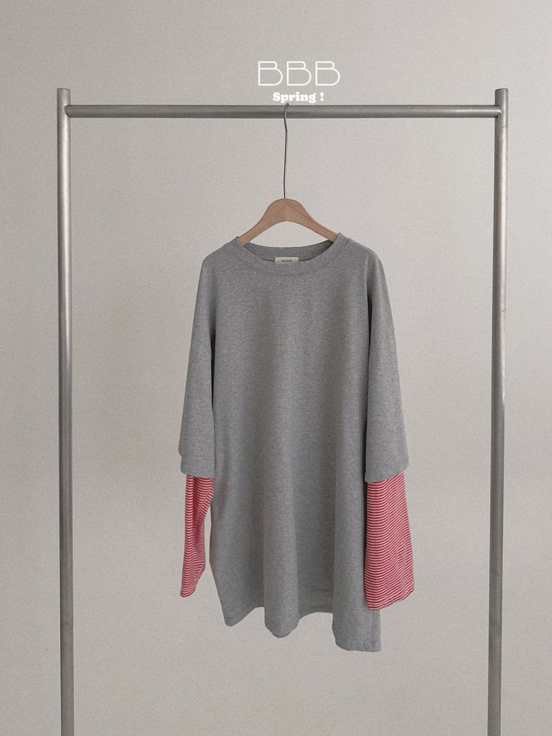 Bella Bambina - Korean Women Fashion - #womensfashion - Layered Stripe Tee (Adult)