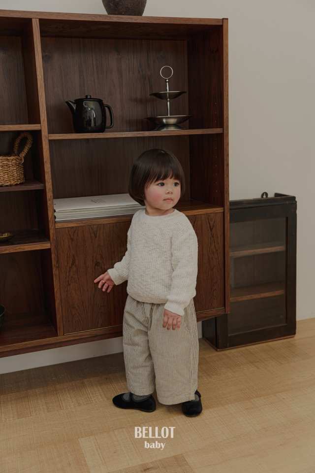 Bellot - Korean Baby Fashion - #babyboutique - Bebe Maro Stripe Pants - 7