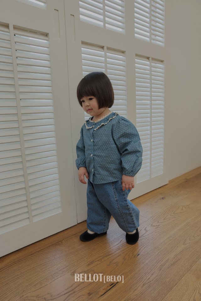 Bellot - Korean Baby Fashion - #babyboutiqueclothing - Bebe Loop Denim Pants - 9