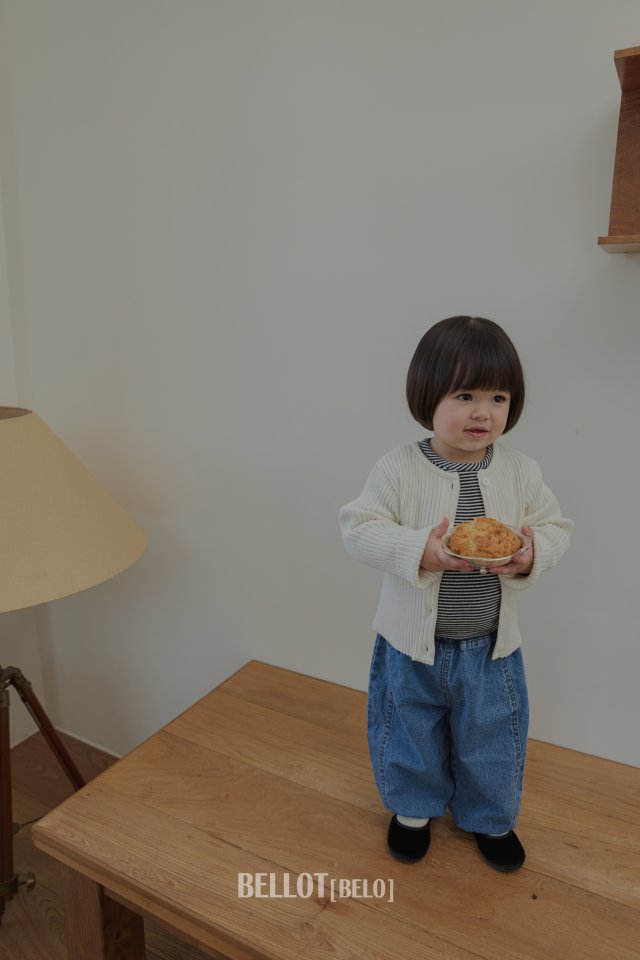 Bellot - Korean Baby Fashion - #babyfashion - Bebe Rua Ribbed Cardigan - 7