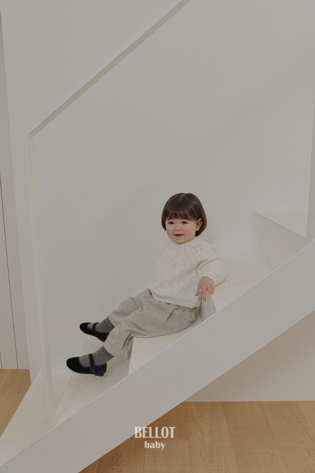 Bellot - Korean Baby Fashion - #babyfashion - Bebe Maro Stripe Pants - 10