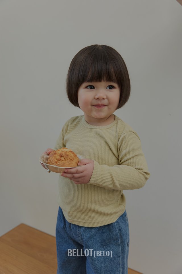 Bellot - Korean Baby Fashion - #babyfashion - Bebe Plain Tee - 6