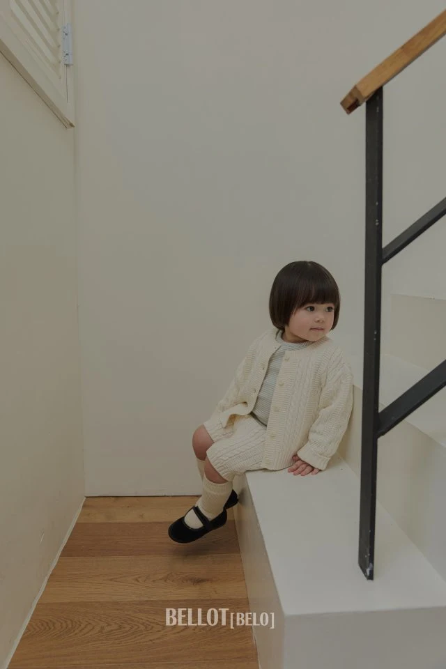Bellot - Korean Baby Fashion - #babyfever - Bebe Mauve Cardigan - 6