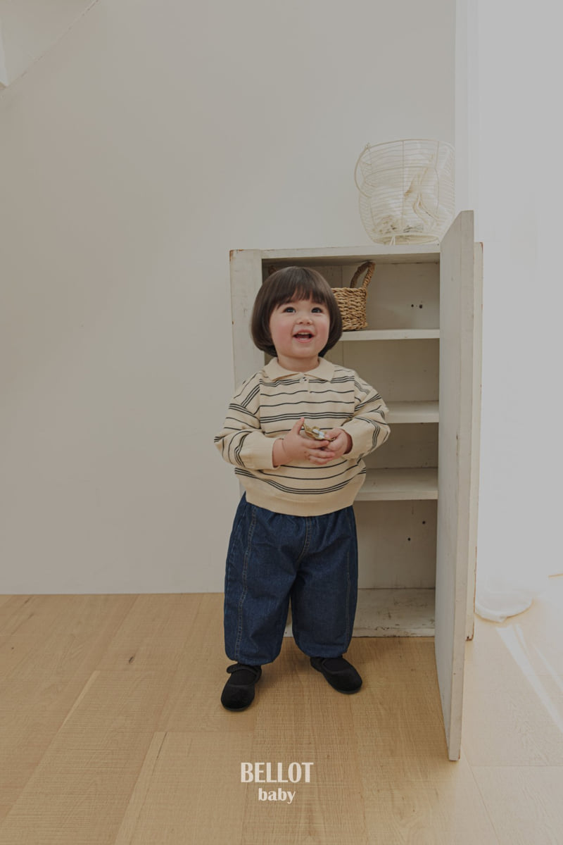 Bellot - Korean Baby Fashion - #babyfever - Bebe Loop Denim Pants - 12