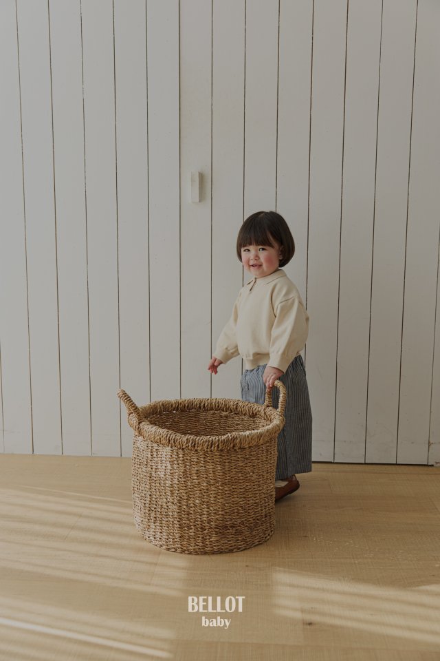 Bellot - Korean Baby Fashion - #babygirlfashion - Bebe Maro Stripe Pants - 12