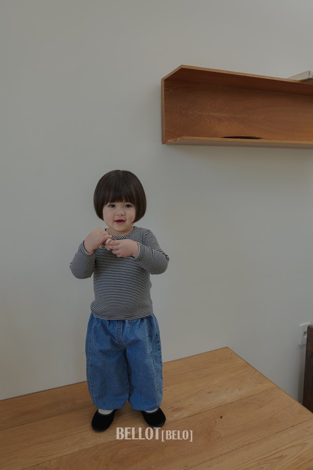 Bellot - Korean Baby Fashion - #babygirlfashion - Bebe Lenny Stripe Tee - 7