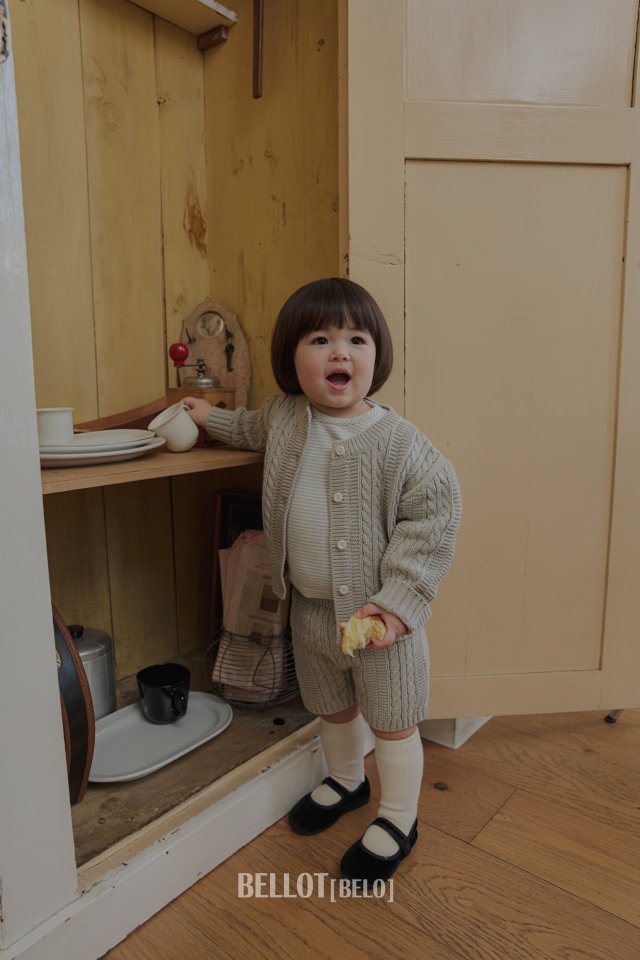 Bellot - Korean Baby Fashion - #babylifestyle - Bebe Mauve Cardigan - 8